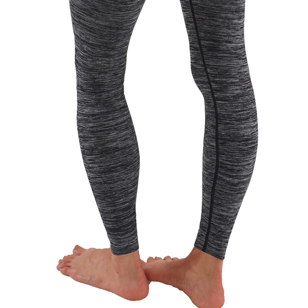 All Gray Leggings with mid rise waistband - Picture 3 of 5